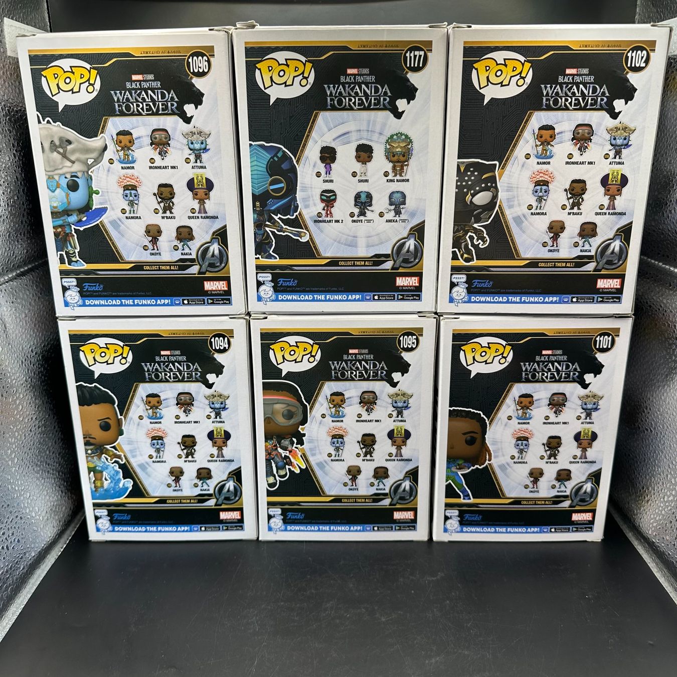 Funko Statuette: Funko Pop Marvel Wakanda Forever 6Stk Sammlung – Usato da Düdingen venduto da Nerdworld 1