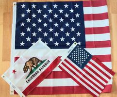 US & California Flaggen Set, ideal f. Sammler -Neu