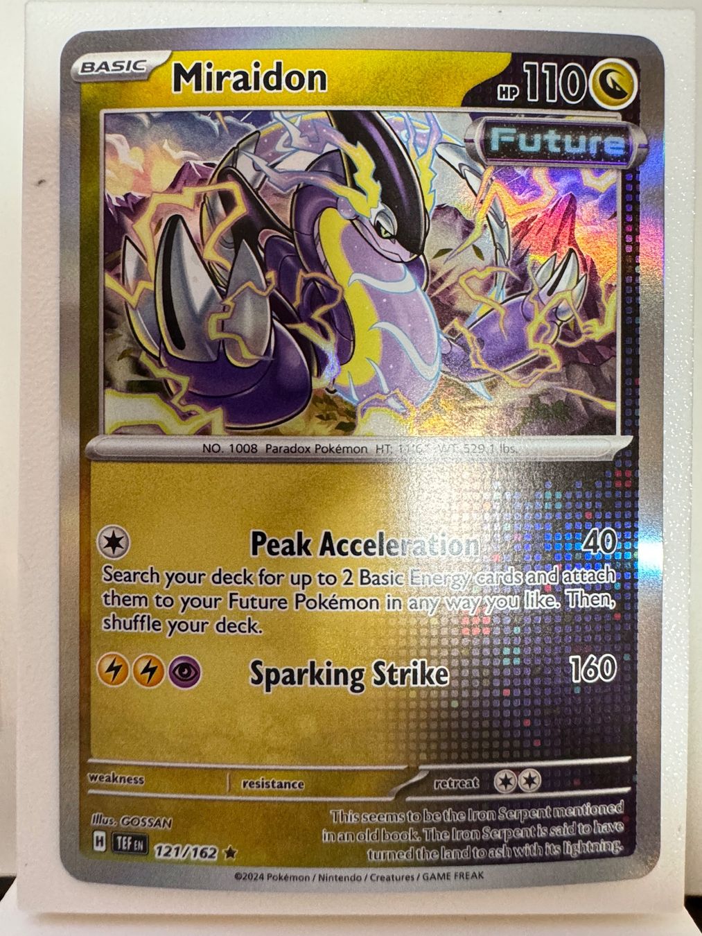 Pokémon Sammelbilder & Trading cards: Miraidon | 121/162 | Pokémon TCG | Englisch – Gebraucht aus Bassersdorf von ero_9zp9