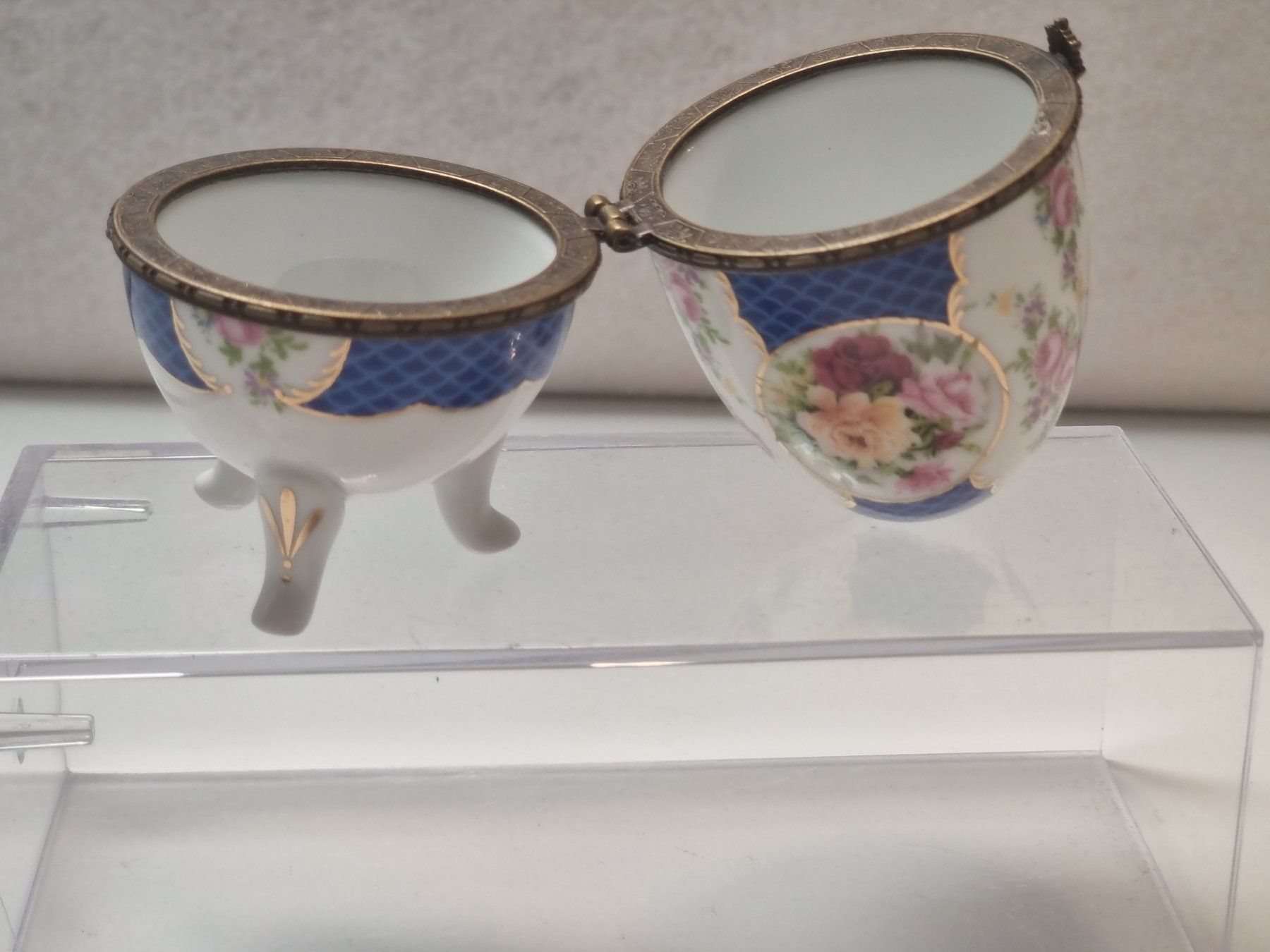 Barattoli: antikes LIMOGES Schmuck Ei Dose handbemalt Goldrand – Usato da Dürnten venduto da Bachtelrider_ 4
