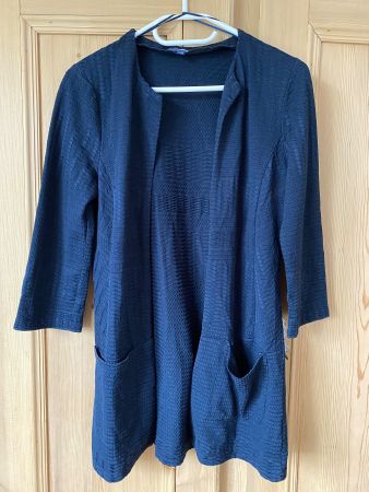 Damen Strickjacke dunkelblau Grösse 36 Charles Vögele