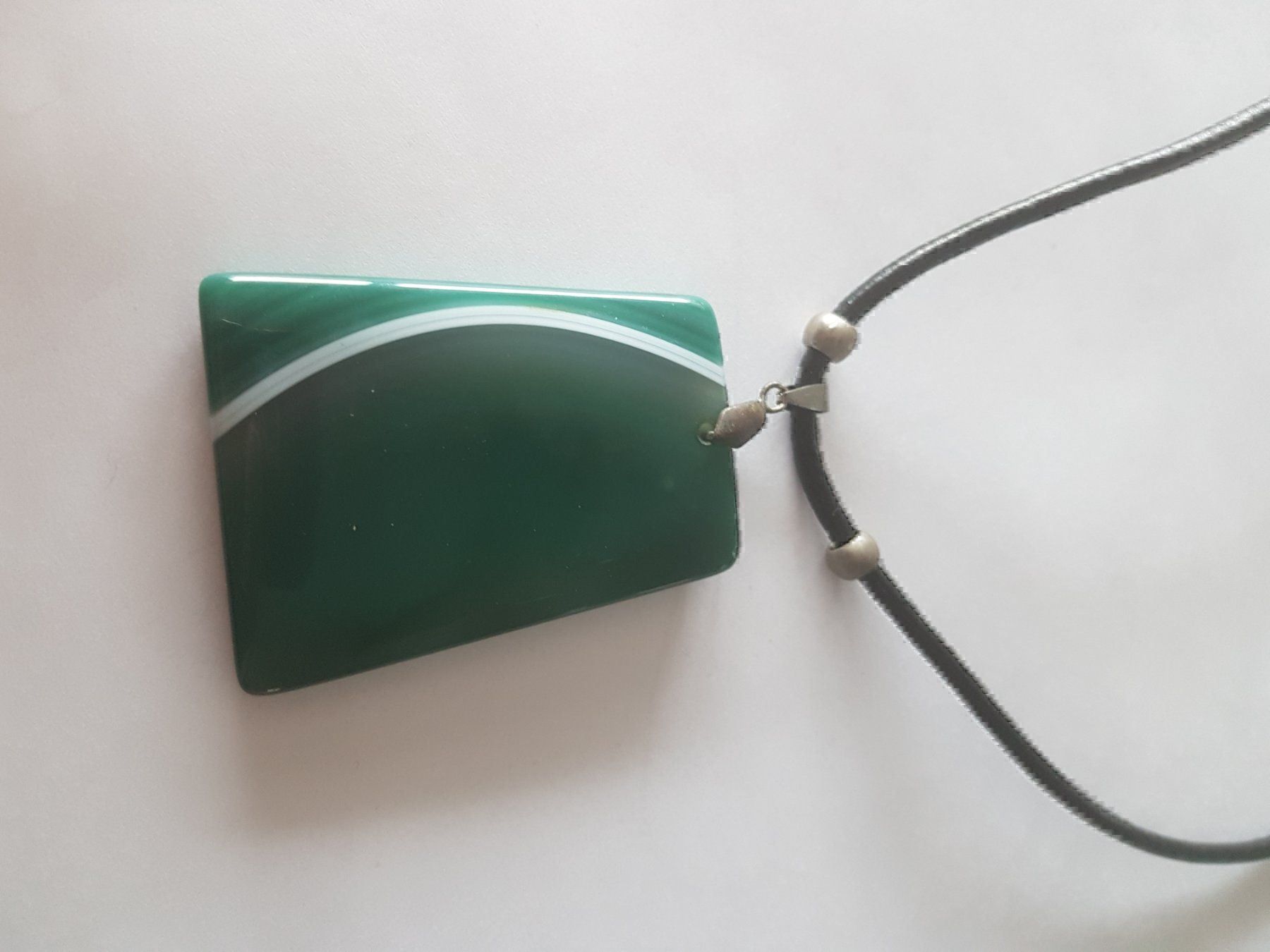 Colliers: Collier avec pendentif en agate vert – D'occasion à Grimisuat par eliseba88 2