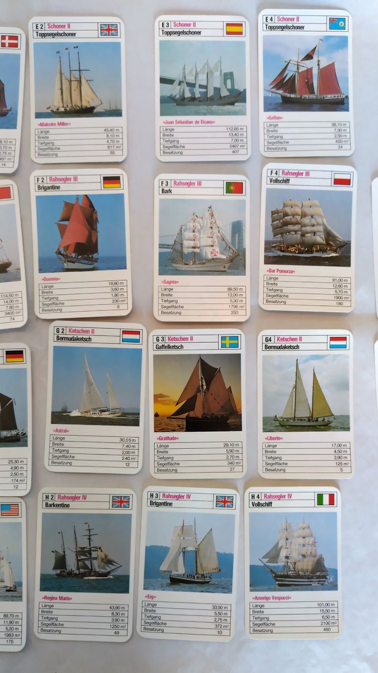 Giochi: Schiffe Quartett - Windjammer ab Fr. 8.- / 32 Karten + 2 – Usato da Bellach venduto da JingleJerry 4