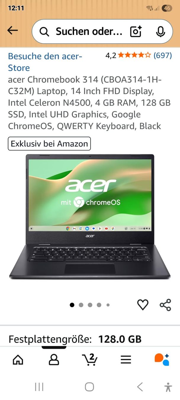 Acer Notebook: Notebook zu verkaufen Acer – Usato da Mauren venduto da NormannJ
