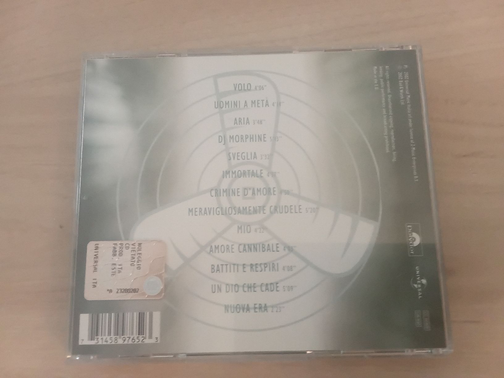 CD: Gianna Nannini – Usato da Liebefeld venduto da CD-Urs 1
