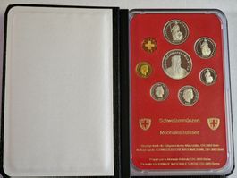 Münzsatz Schweiz 1991  Polierte Platte  - Selten