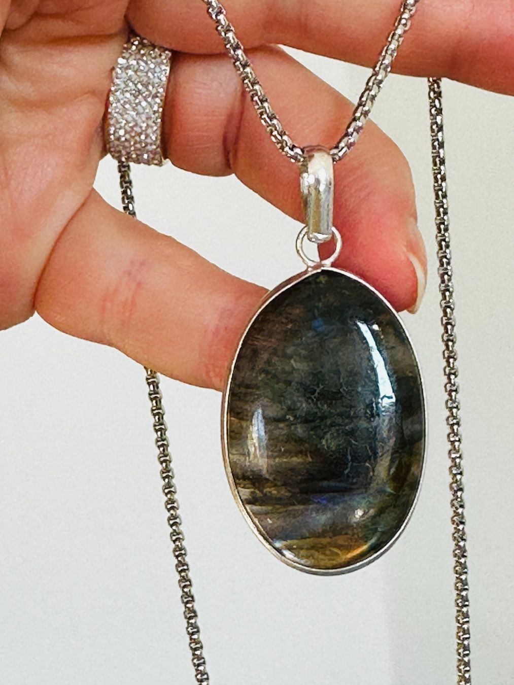 Catenine: Labradorite necklace – Nuovo e nell'imballaggio originale da Genève venduto da AGBERG 5