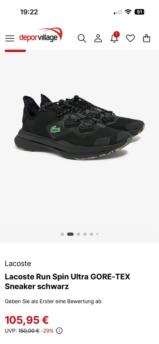 Lacoste Damenschuhe: Neue Lacoste Run spin Ultra GTX 39 – Neu (gemäss Beschreibung) aus Kesswil von Branca-01 9