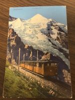 Vintage Jungfraubahn Train Postcard - Collectible Item!