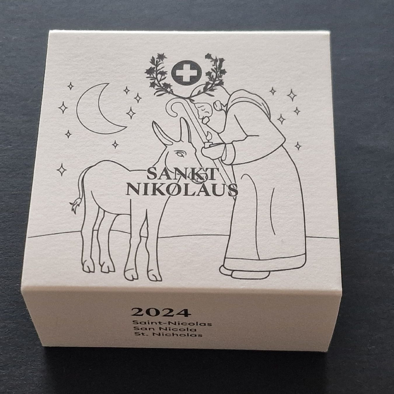 Tutti le monete: Swissmint CHF 20.- / 2024 - PP - Saint Nicolas – Nuovo e nell'imballaggio originale da Bouveret venduto da psv01 6
