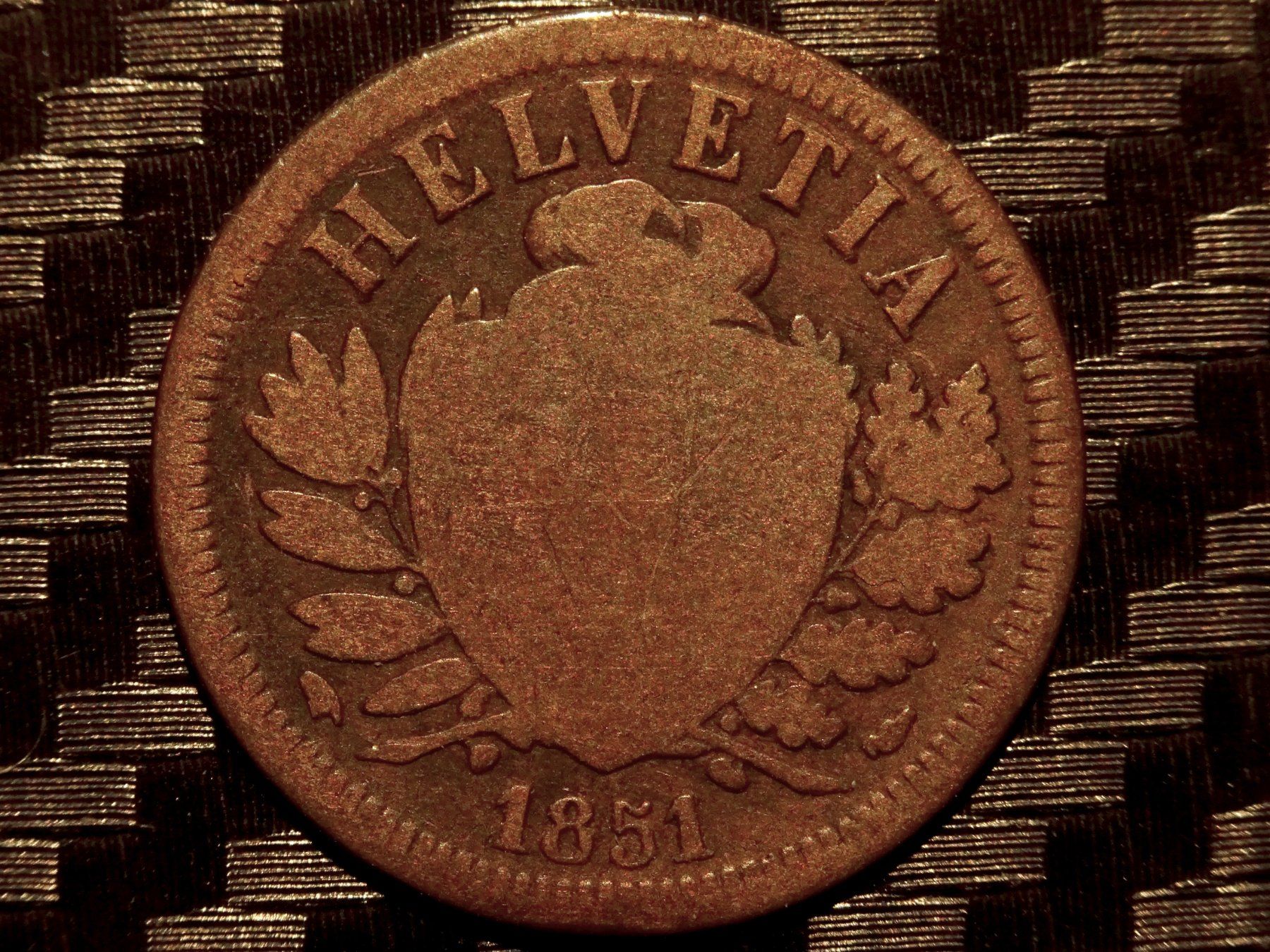 Tutti le monete: 1851 - 2 cts. 2.26gr – Usato da Courgenay venduto da ZubR237