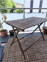 Klappbarer Holztisch für Balkon/Garten Ikea ASKHOLMEN