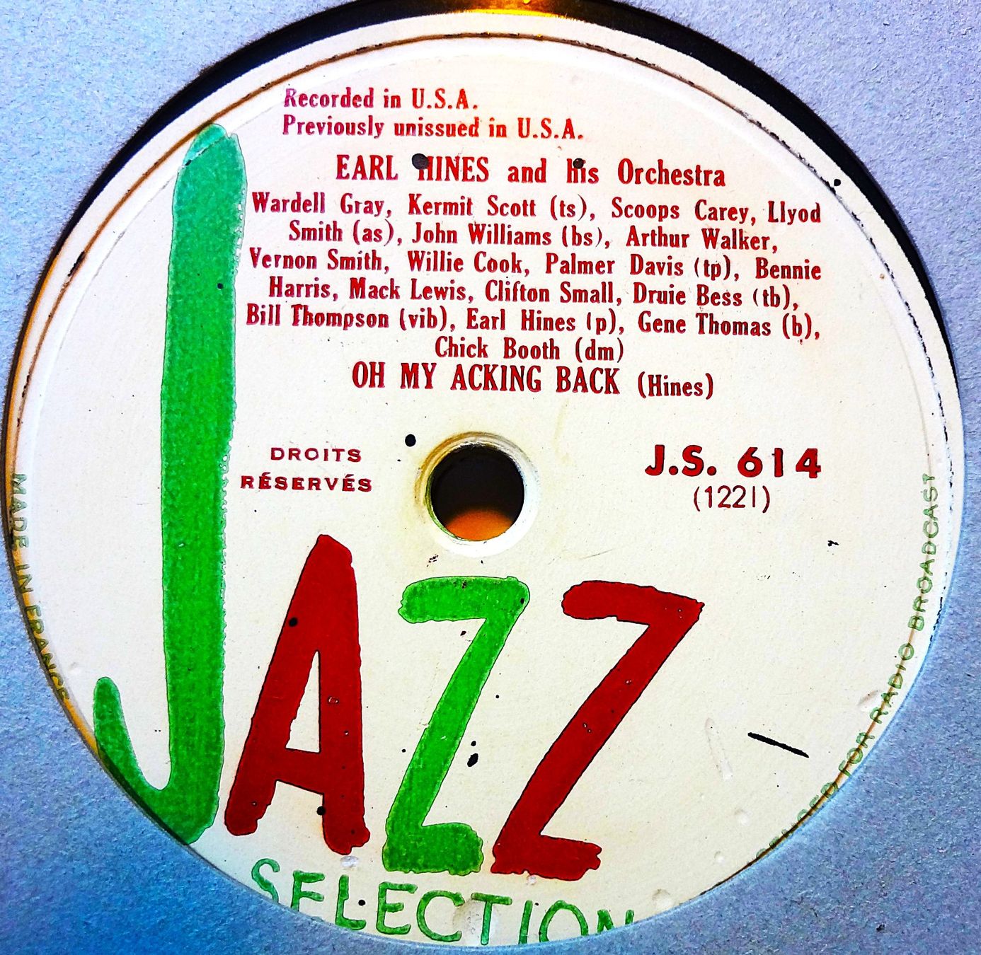 Dischi in vinile: Earl Hines, Sammlung von 12 Jazz Schellackplatten – Usato da Hemishofen venduto da Phonomandy 1