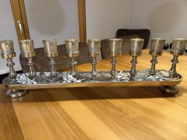 Advents-Kerzenstaender Silber, fuer festliche Stimmung!