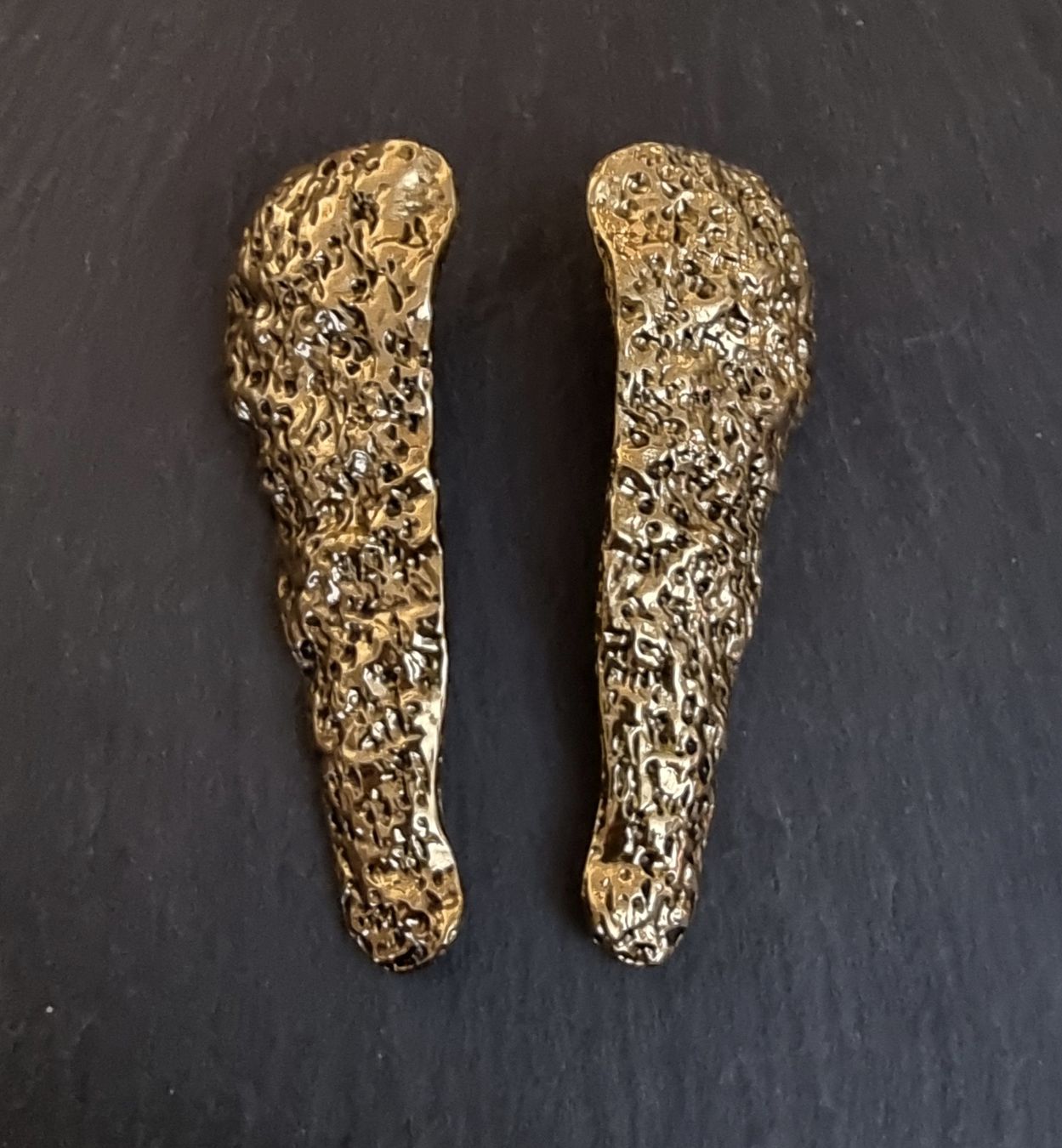 Orecchini pendenti & Orecchini a lobo: Boucles d'oreilles pendantes design dorées – Nuovo (secondo la descrizione) da Veyrier venduto da Leilazizou 3