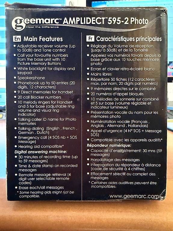 Telefone: Telephone sans fil amplifié  – Gebraucht aus paudex von Jdali 1