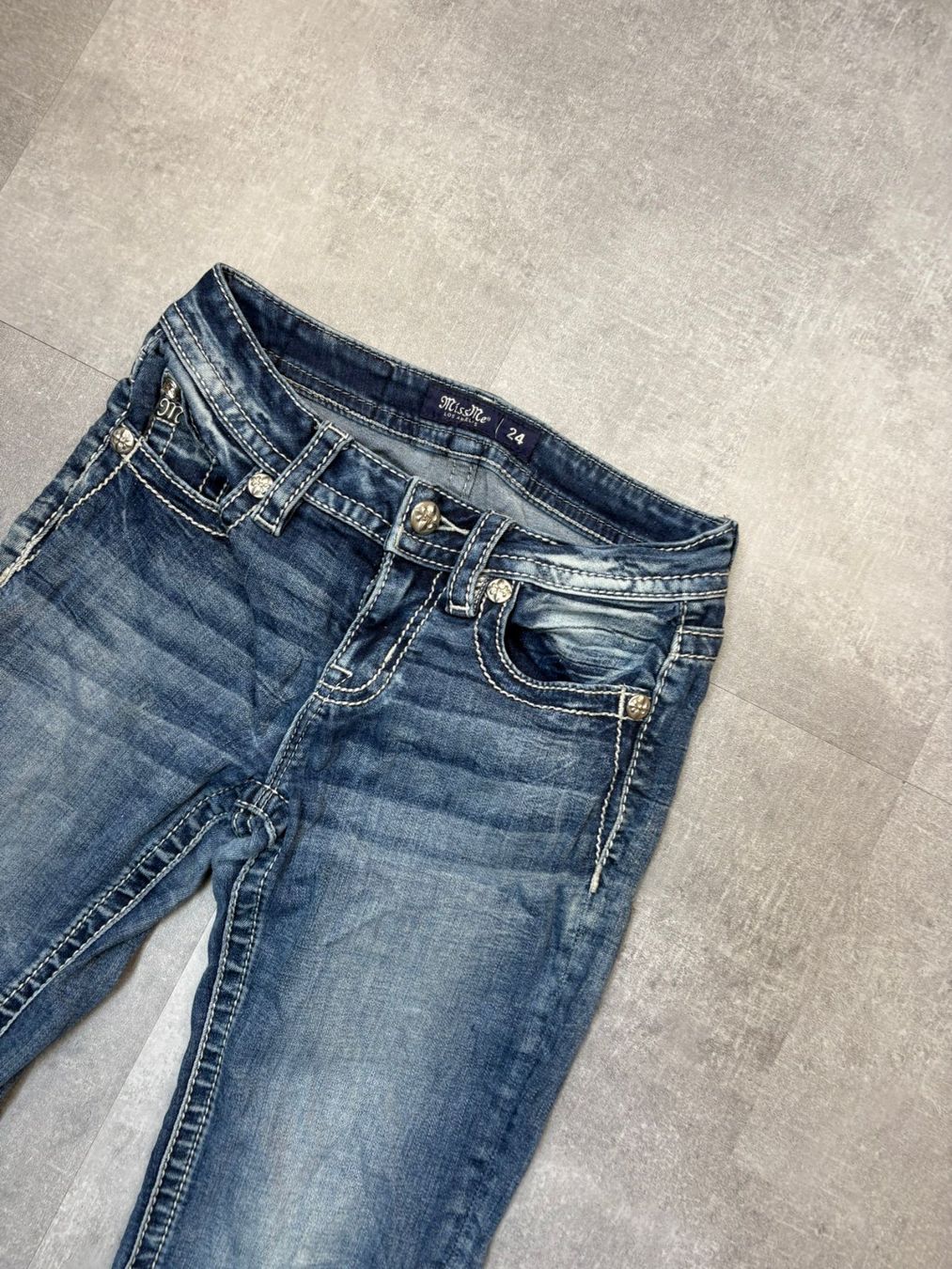 Jeans: Miss Me Bootcut Flared Jeans - Grösse S/24 – Usato da Werdenberg venduto da hase.vintage 3