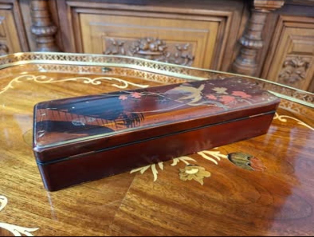 Barattoli: Chocolat Klaus Box Antike Lackdose China – Usato da Steffisburg venduto da ZeitReise_ 1