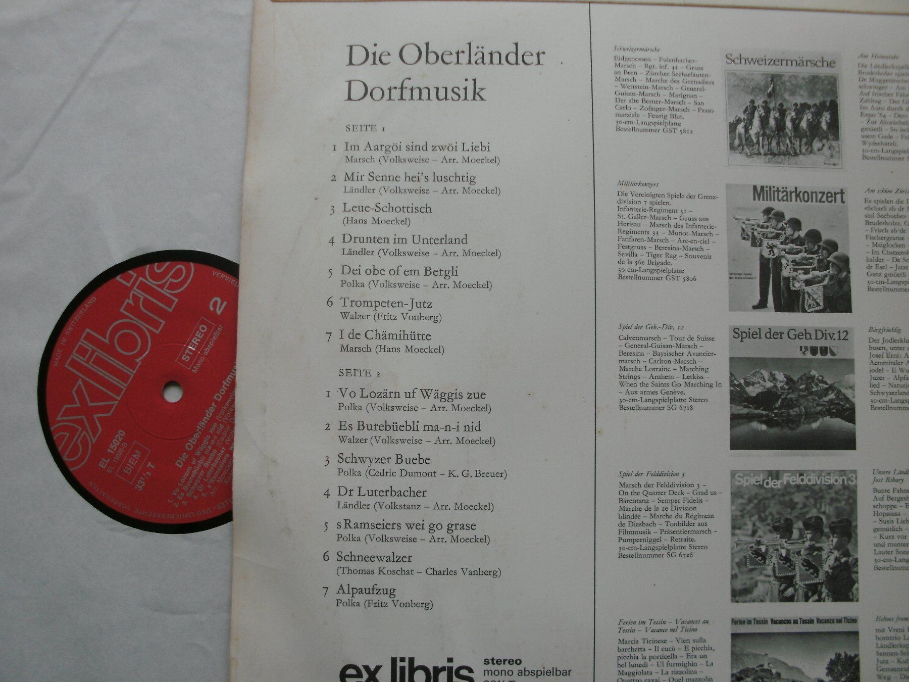 Schallplatten: Die Oberländer Dorfmusik – Gebraucht aus Grenchen von Kogi7 1