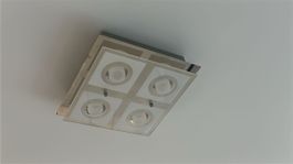 Deckenleuchte 4-flammig Glas Metall gebraucht