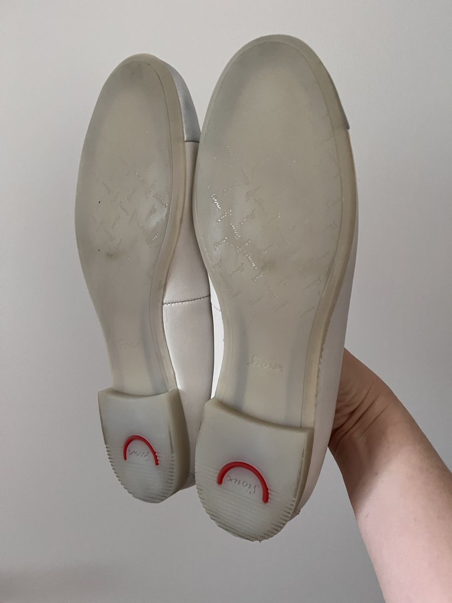Scarpe da donna: Ballerines Sioux bicolores blanches et argent - 38  – Nuovo e nell'imballaggio originale da Lausanne venduto da Cupcake.vanille 6