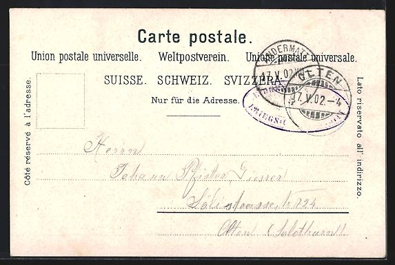 Cartoline postali: Andermatt, Panorama und Hotel Bellevue – Usato da Berlin venduto da bartko-reher 1