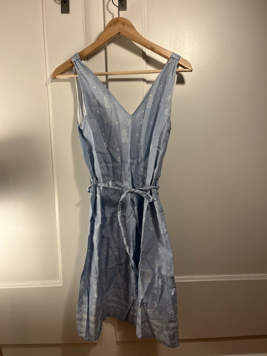 Zara Vestiti: Zara Leinen Kleid Hellblau Gr. XS – Usato da Bern venduto da Camski