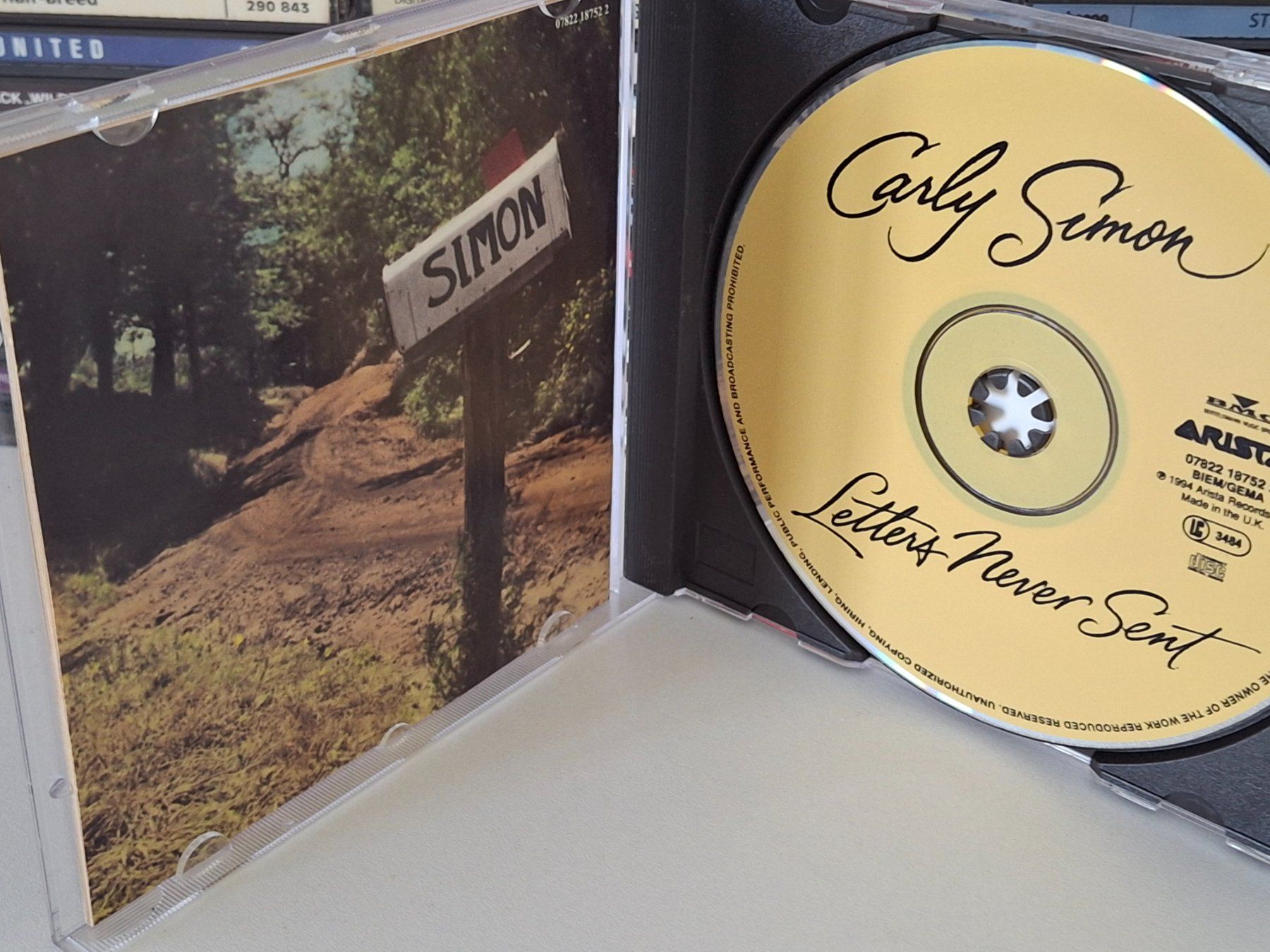 CD: CD Carly Simon -  Letters Never Sent – Usato da Aarberg venduto da Jackup1 2