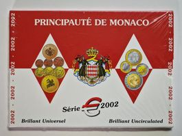 Monaco, Münzsatz 1 cts. 2 Euro, Rainier III, 2002, BU, STGL.