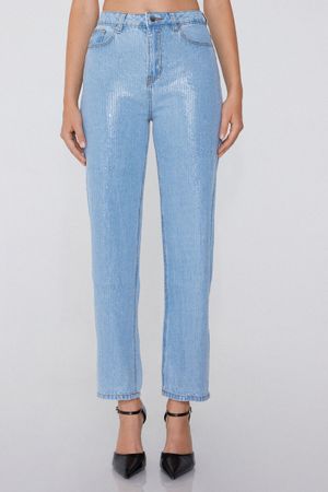 Tezenis Pailletten Jeans Damen Gr. 36 NEU