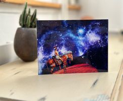 Papier und Digital Collage auf Acrylglas Bild Poster