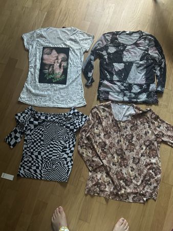 4 Damen Oberteile / Shirts – Neu – zusammen CHF 12.–
