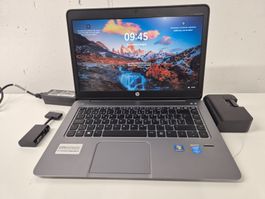 HP Elitebook Folio 1040 G2 + Docking + Adapter