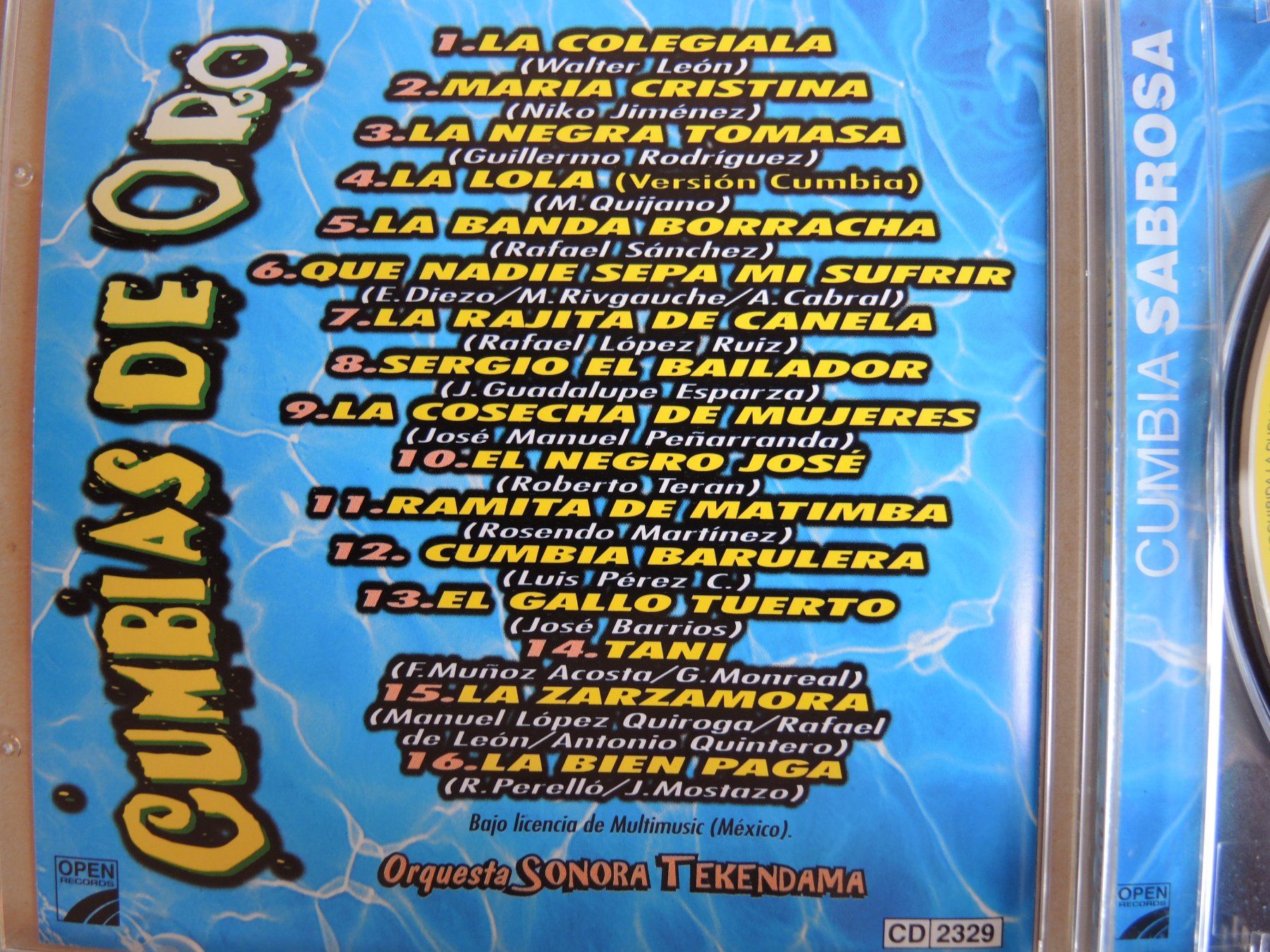 CDs: Cumbias de Oro CD -  Orquesta Sonora Tekendama – Gebraucht aus Rorschach von maeck8 2