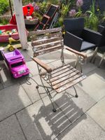 Gartensitz, Holz Metall, Vintage, Sommer-Deal, Frühlingsp...