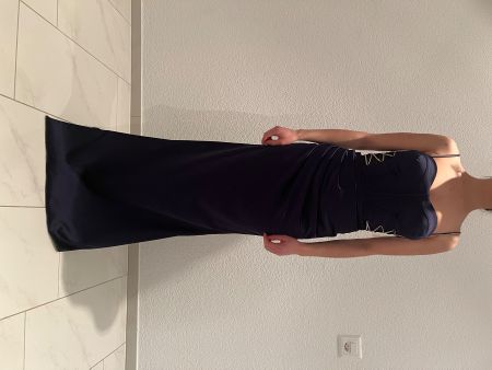 Elegantes Abendkleid, Gr. XS, Dunkelblau