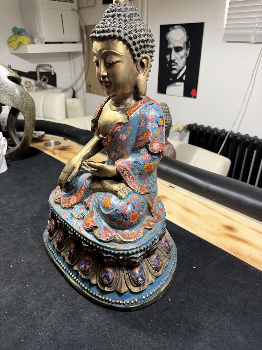 Skulpturen & Statuen: Buddha Bronze Cloisonné Tibet – Gebraucht aus Wettingen von NickInc 2