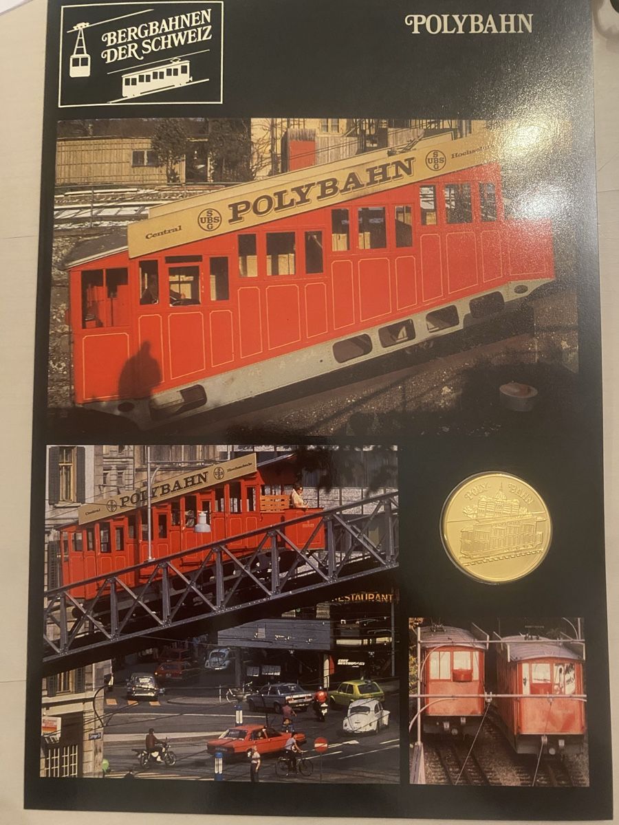 Medaillen: Silbermedaille vergoldet Polybahn – Neu (gemäss Beschreibung) aus Muralto von Alex1912 2