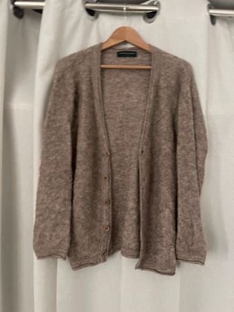 Baby Alpaka Cardigan beige Grösse M Versand + 9.-