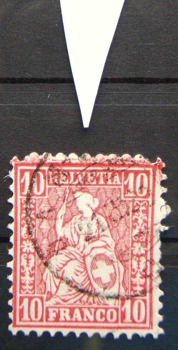 Alle Briefmarken: SITZENDE HELVETIA ABART – Gebraucht aus Brunnen von Nonne04