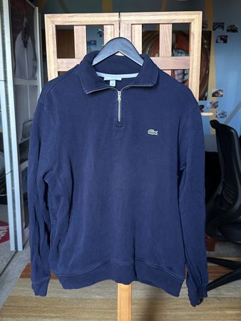 Navy blue 1/4 Zip Lacoste Crewneck
