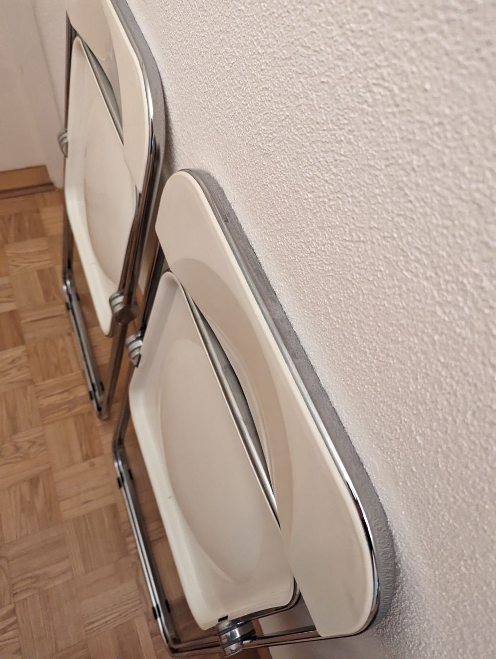 Castelli Stühle: 4 Stück plia castelli klappstuhl Weiss – Gebraucht aus Luzern von philipruth 4