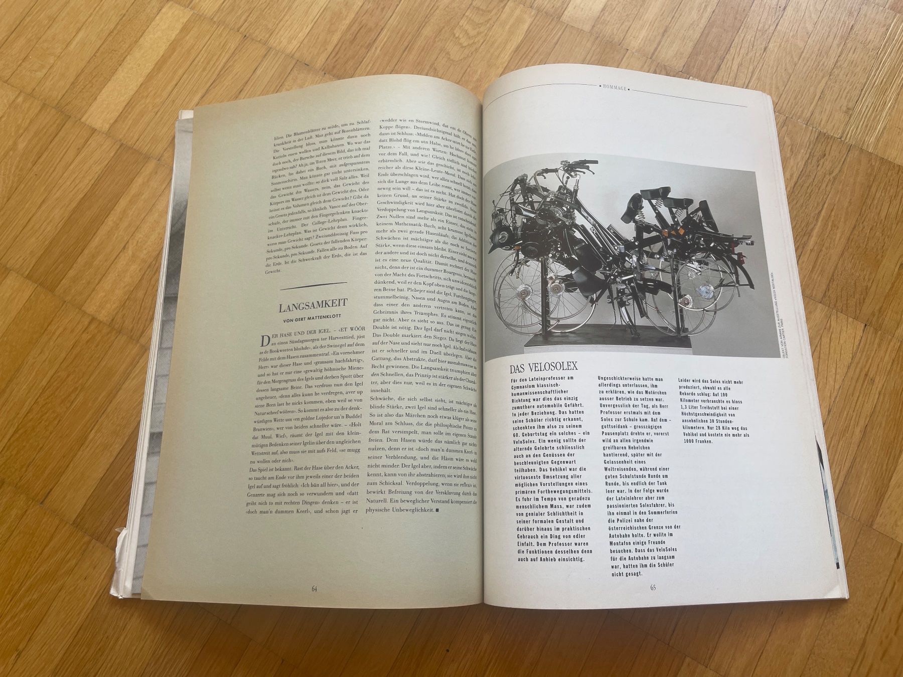 Riviste & Magazine: DU Zeitschrift, Heft 4, 1989, Geschwindigkeit – Usato da Zürich venduto da Chrigelvelo 3