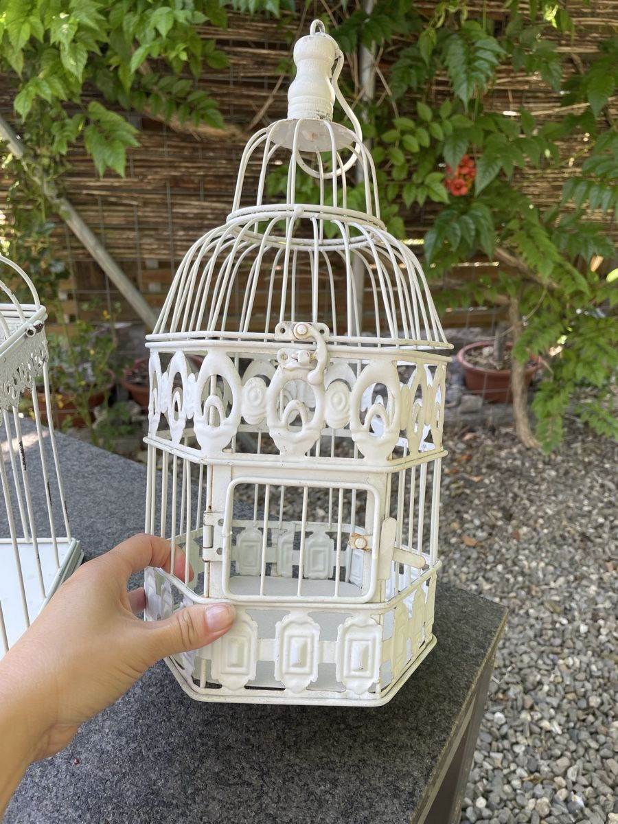 Casette per uccelli: 2x Shabby Chic Vogelkäfig Deko Kerzen – Usato da Niederbüren venduto da poschti 1