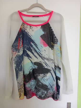 BIBA Shirt Gr. L, Sommerliches Design mit Neon-Details