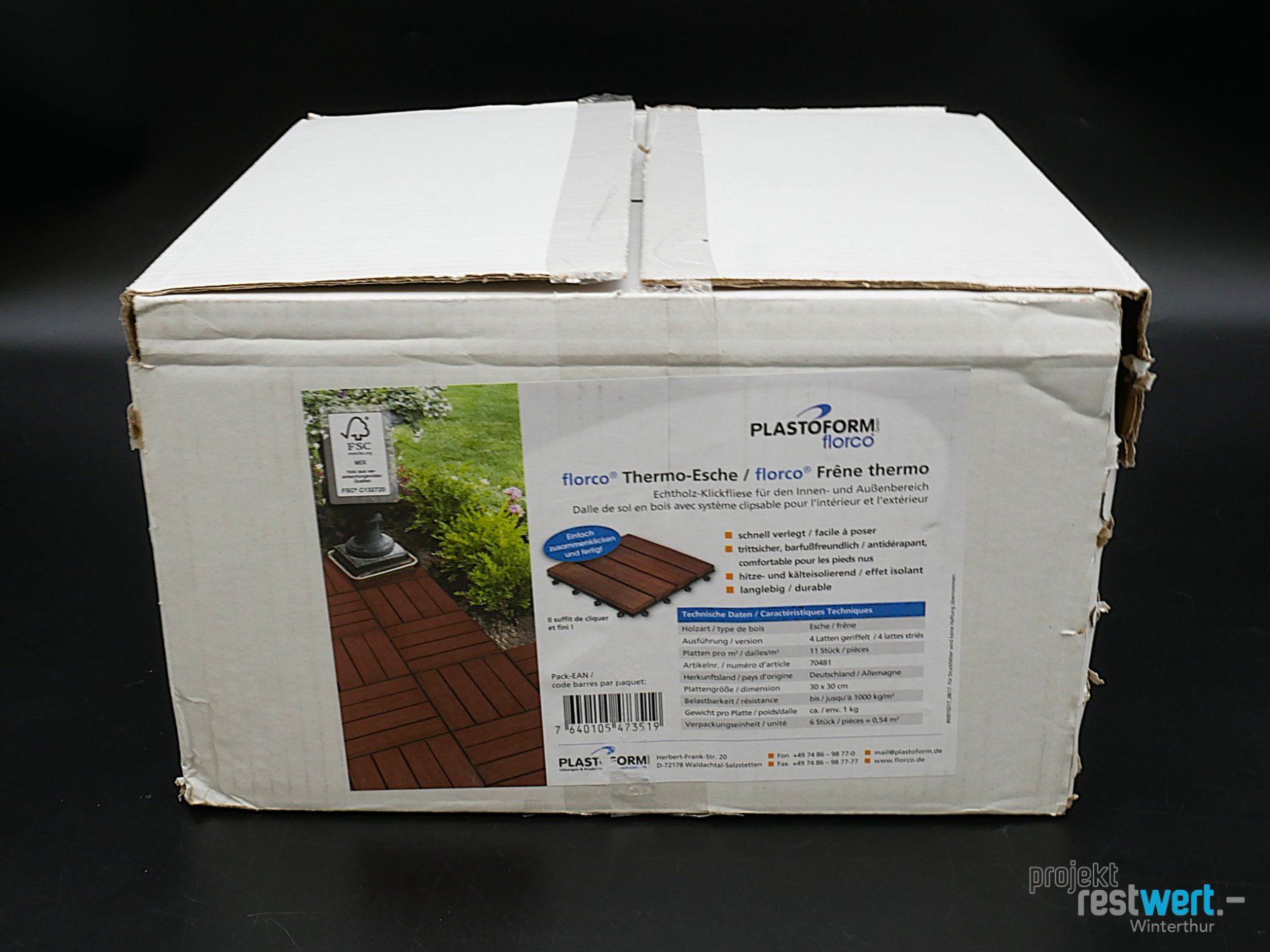 Rivestimenti per pavimenti: PLASTOFORM Florco Echtholz - Klickfliese – Nuovo (secondo la descrizione) da Winterthur venduto da Restwert_Winterthur 4