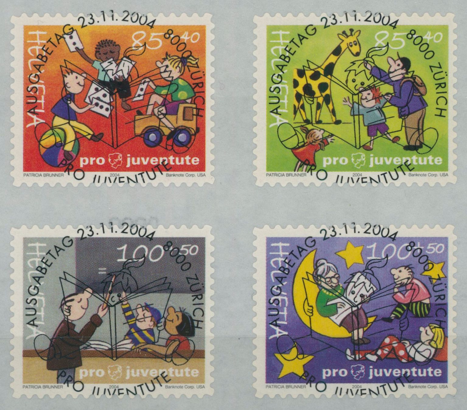 Tutti i francobolli: 2004 - Pro Juventute - Ersttag Voll Stempel ET – Usato da Schindellegi venduto da leecollect