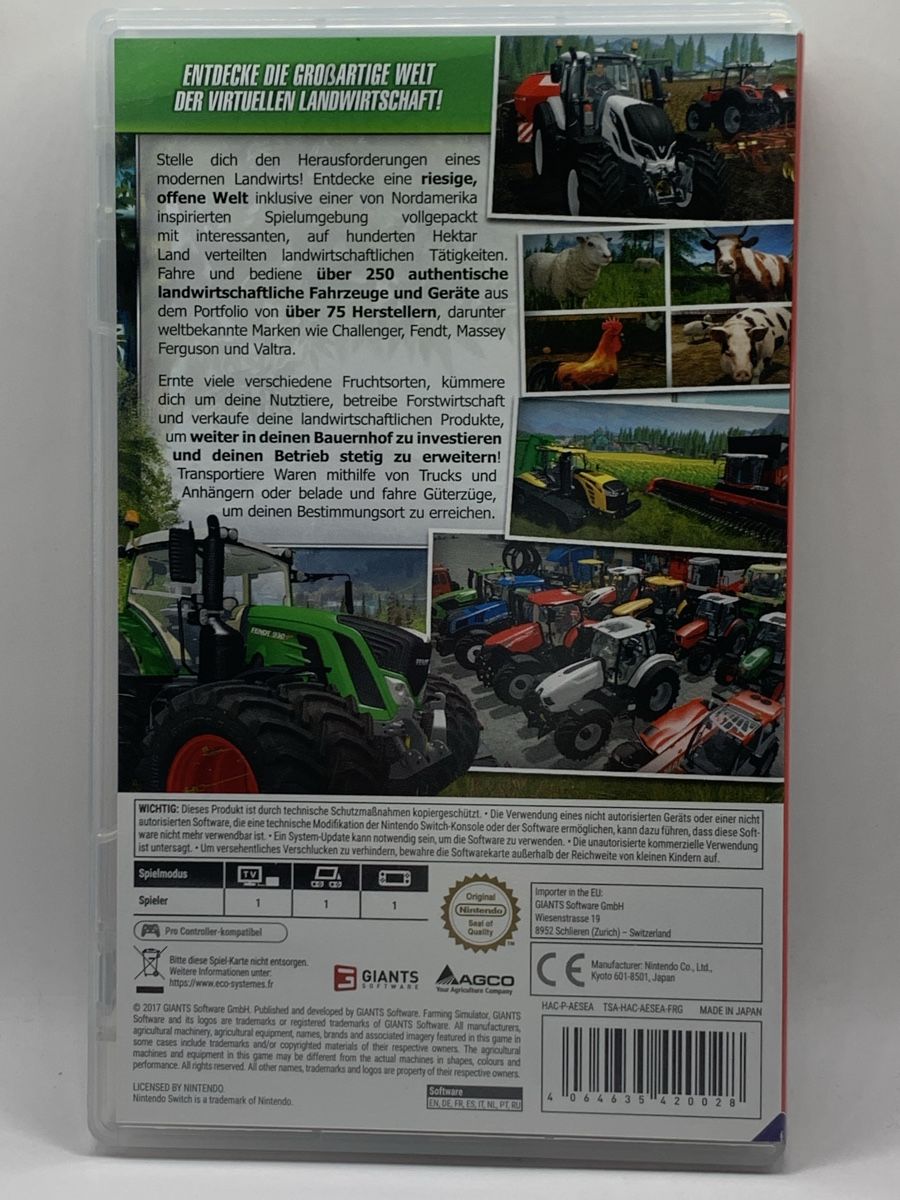 Nintendo Giochi: Landwirtschafts Simulator - Nintendo Switch – Usato da Ostermundigen venduto da RG-Collector 1