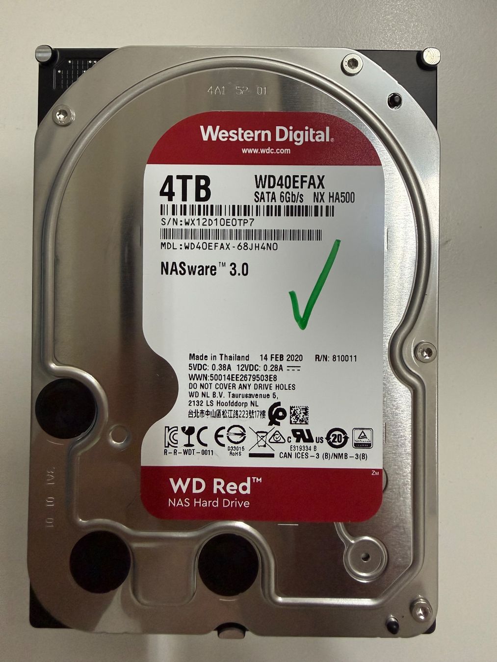 Western Digital Dischi rigidi: WD Red 4TB NAS Festplatte – Usato da Widnau venduto da Allrounder2000