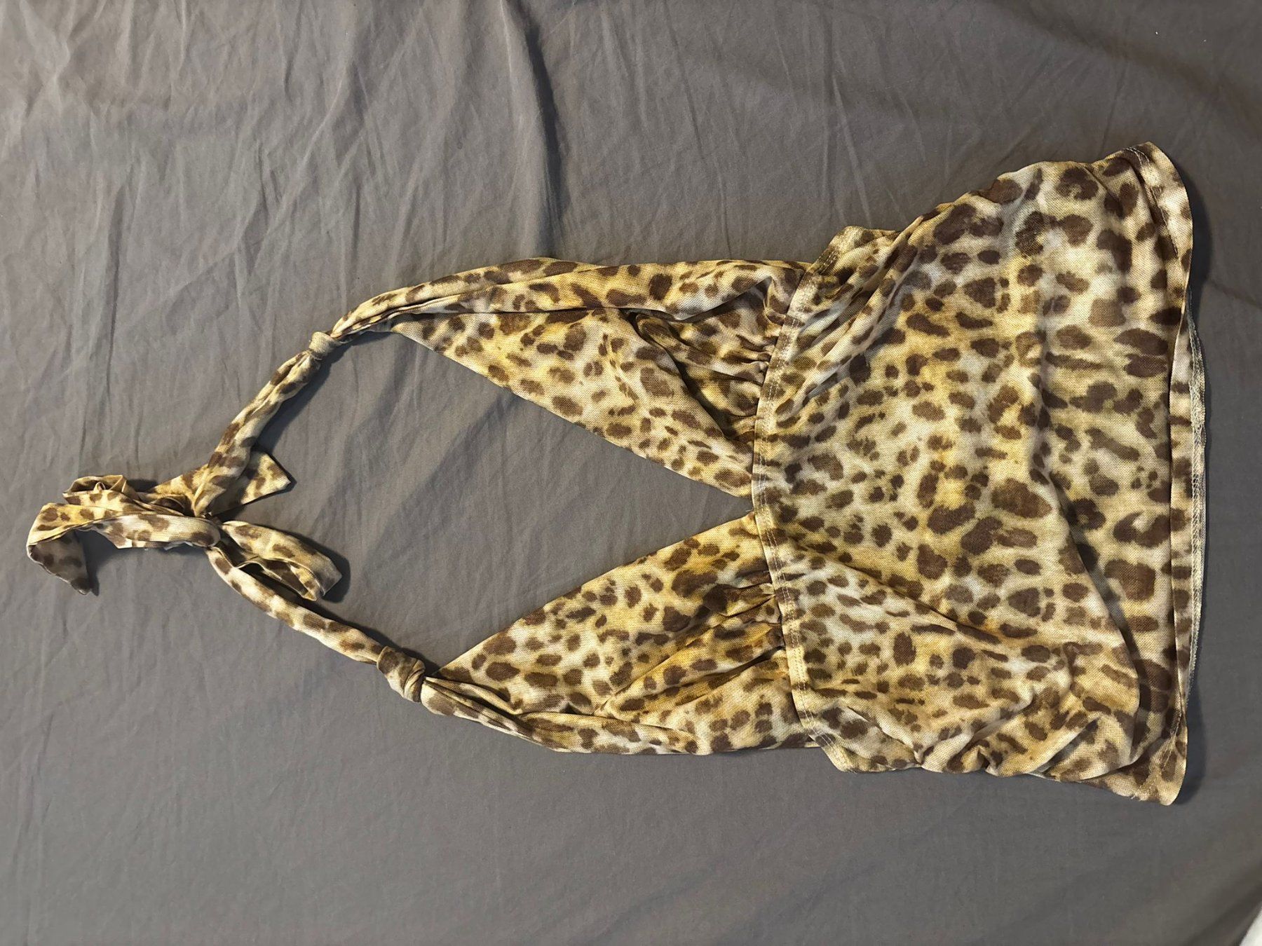 Tops: Leopard Print Neckholder Top Sommer Gr. S – Neu (gemäss Beschreibung) aus Zürich von melibeli18